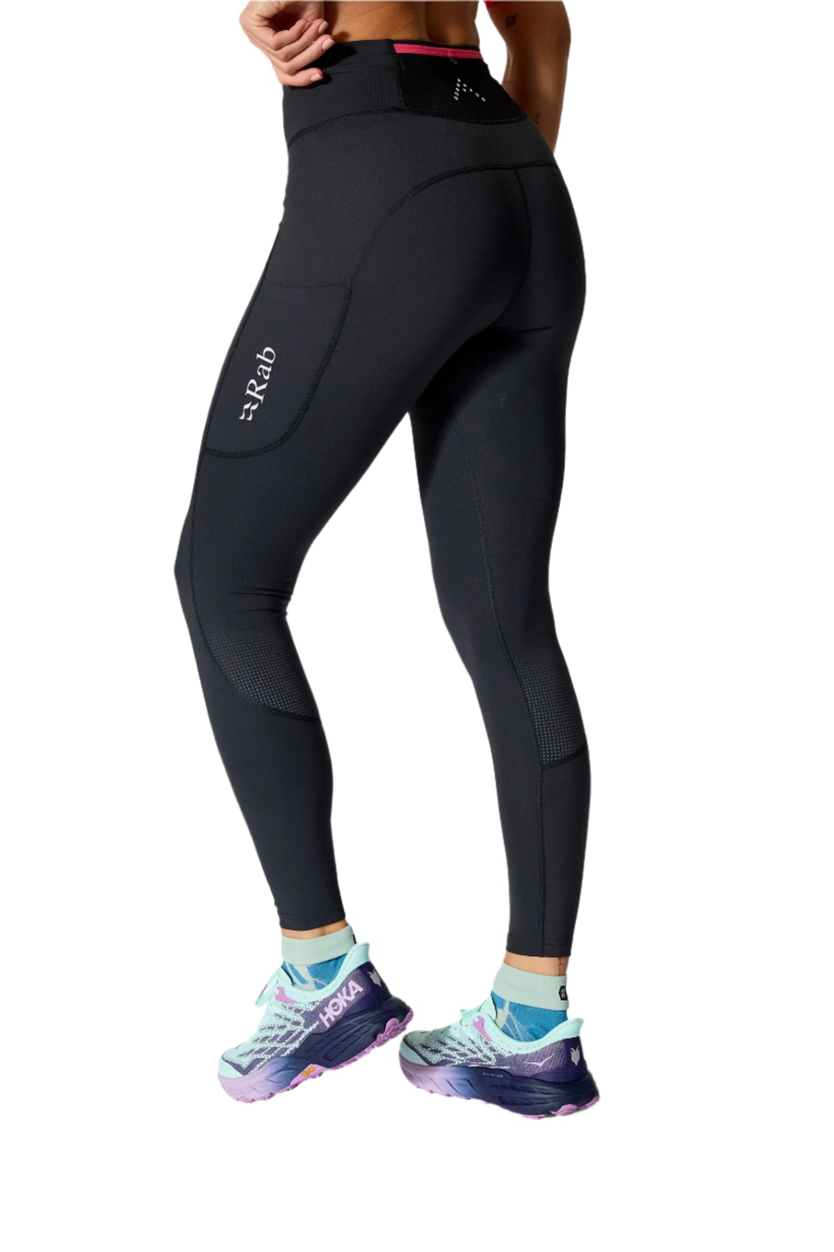 Rab Women's Talus Running Tights in Black - worn
