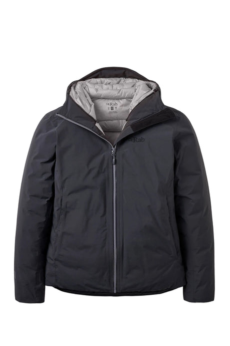 Rab Women's Valiance Waterproof Down Jacket in Anthracite - front