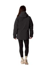 Rab Women's Valiance Waterproof Down Jacket in Black - worn