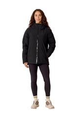 Rab Women's Valiance Waterproof Down Jacket in Black - worn