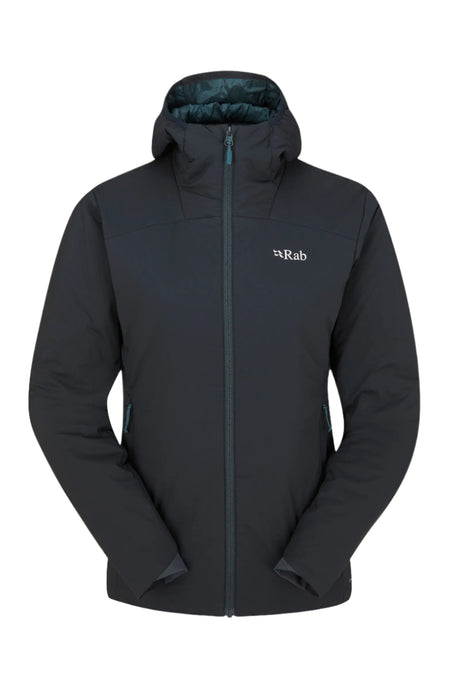 Rab Women's Xenair Alpine Light Insulated Jacket in Ebony - front