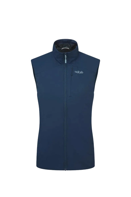 Rab Women's Xenair Insulated Vest in Tempest Blue - front