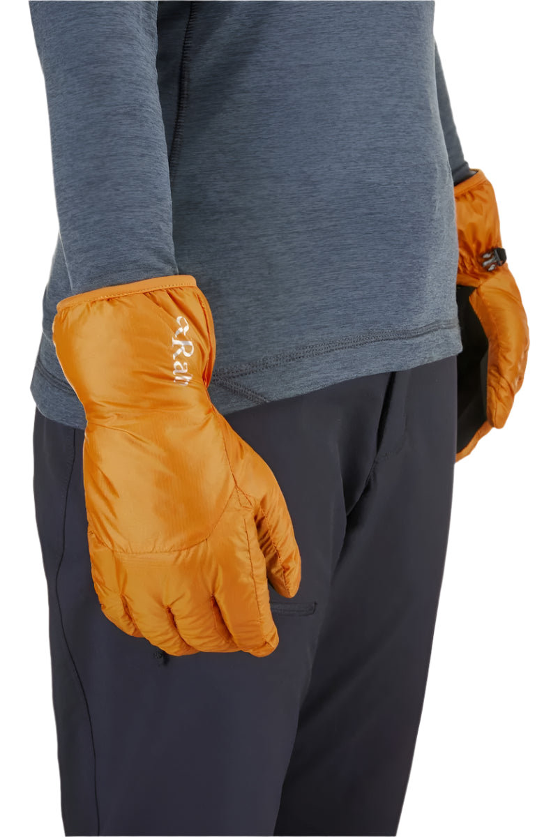 Rab Xenon Glove in Marmalade (Reference) - Worn, Side