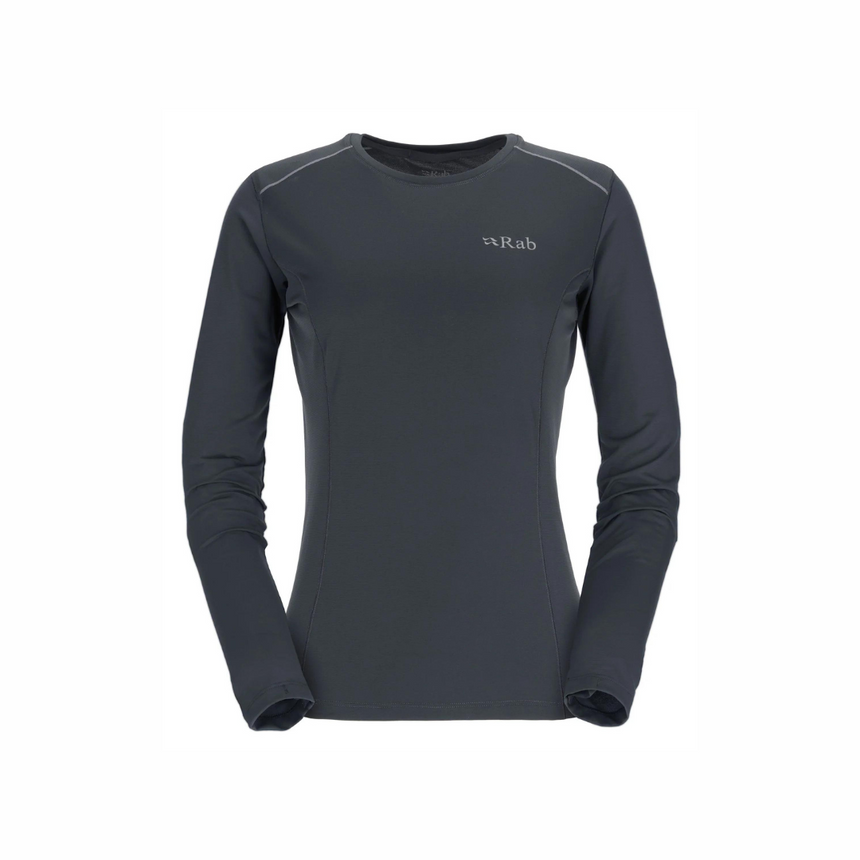 Rab Women's Force LS Tee Outdoor Action