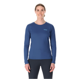 Rab Women's Force LS Tee Outdoor Action