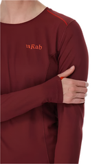 Rab Women's Force LS Tee Outdoor Action