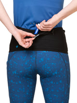 Ronhill 360 Waistband in All Black - stash pocket detail 3