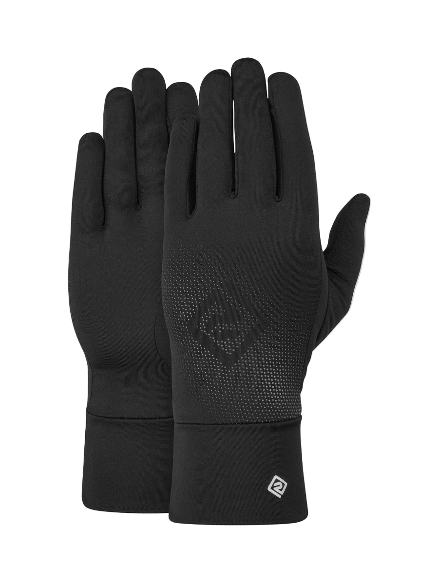 Ronhill Beanie and Glove Set in All Black - glove detail