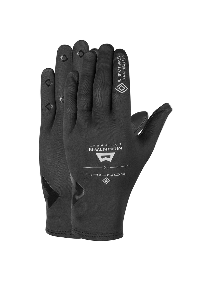 Ronhill GORE-TEX® Windstopper Glove in All Black - front