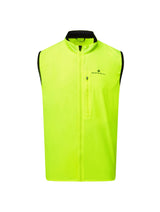 Ronhill Men's Core Gilet in Fluo Yellow/Black - front