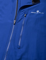Ronhill Men's Core Jacket in Dark Cobalt/Bright White - secure pocket detail