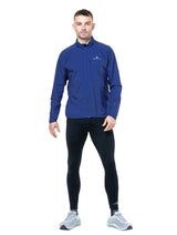 Ronhill Men's Core Jacket in Dark Cobalt/Bright White - worn, front