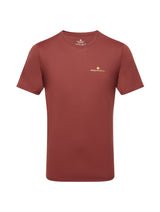 Ronhill Men's Core S/S Tee in Chestnut/Acid - front
