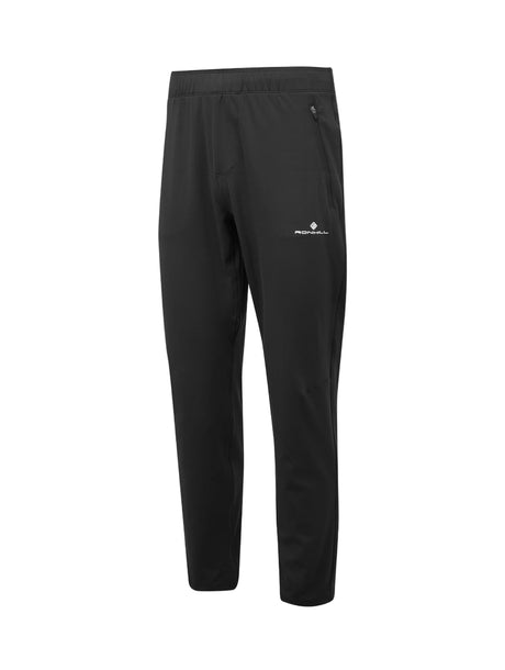 Ronhill Men's Core Slim Trackster in All Black - front