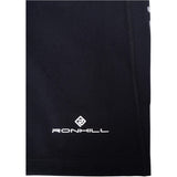 Ronhill Men's Core Stretch Short in All Black - logo detail