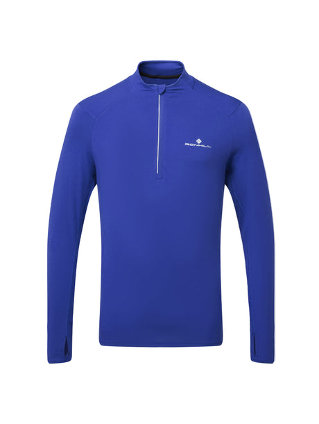 Ronhill Men's Core Thermal 1/2 Zip in Dark Cobalt/Bright White - front