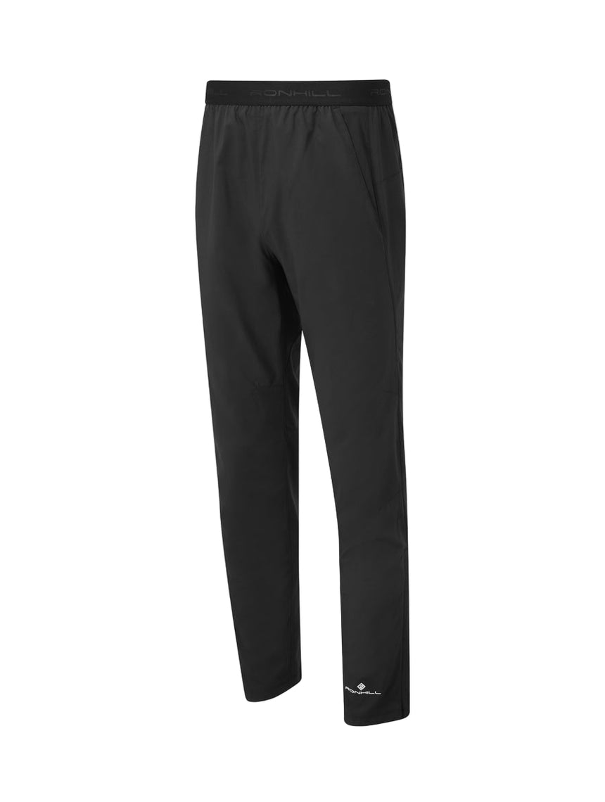 Ronhill Men's Core Trackster Session Pant in Black/Bright White - front