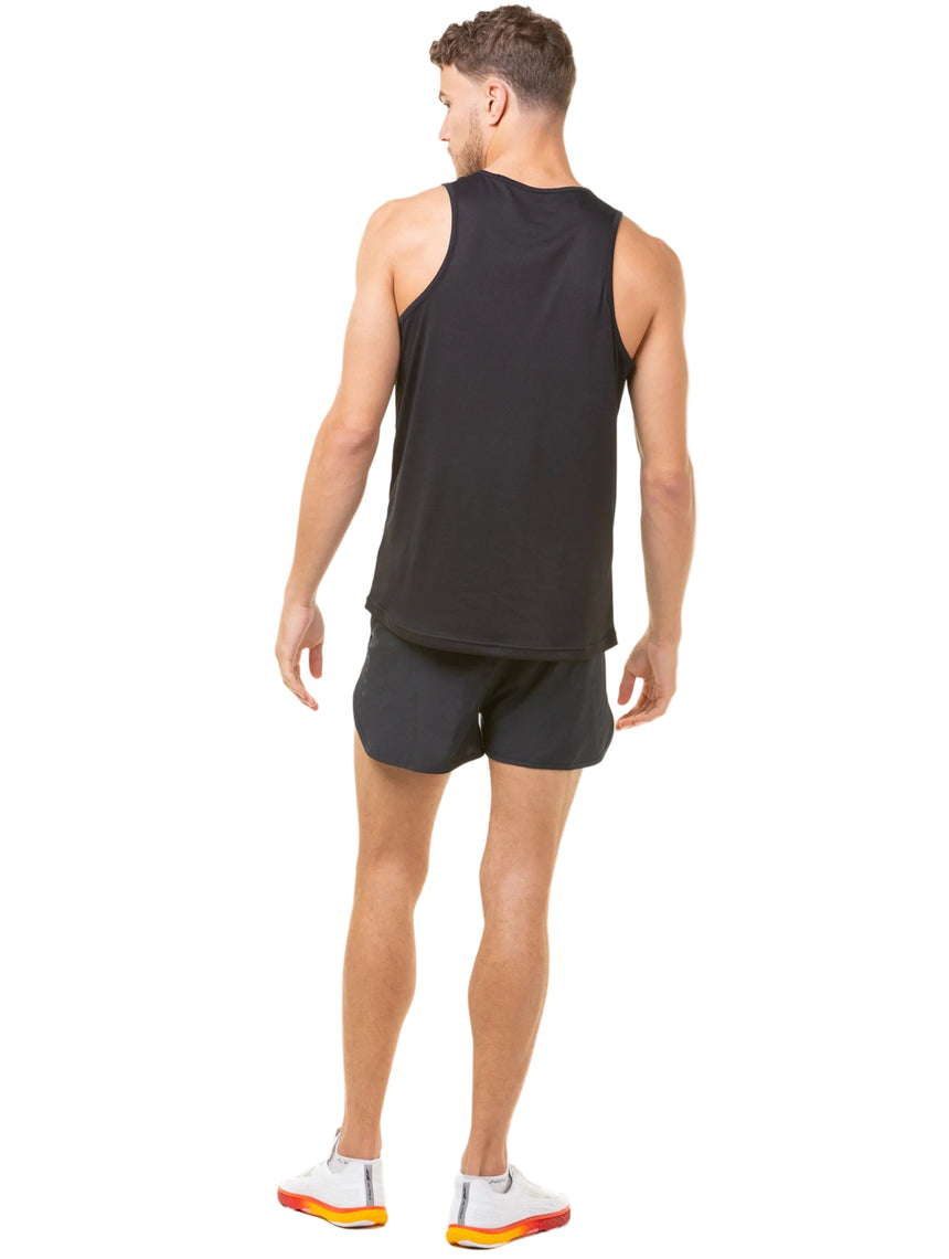 Ronhill Men's Core Vest in Black/Bright White - back, 2