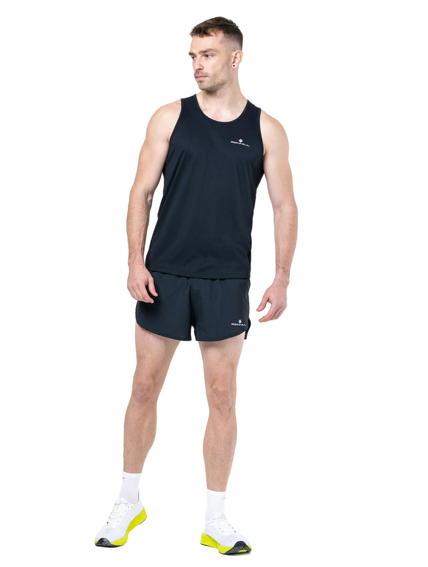 Ronhill Men's Core Vest in Black/Bright White - detail, 1