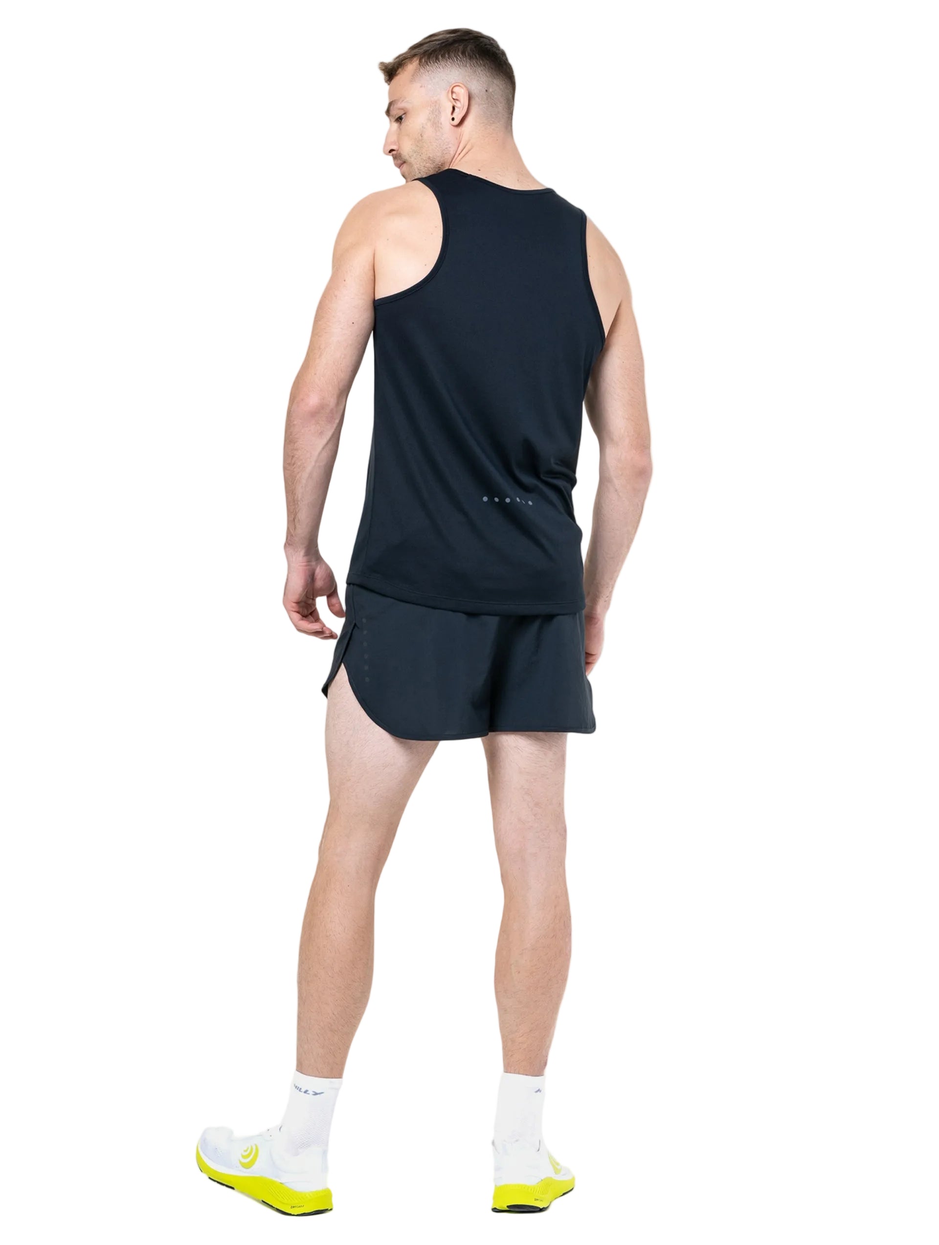 Ronhill Men's Core Vest in Black/Bright White - detail, 2