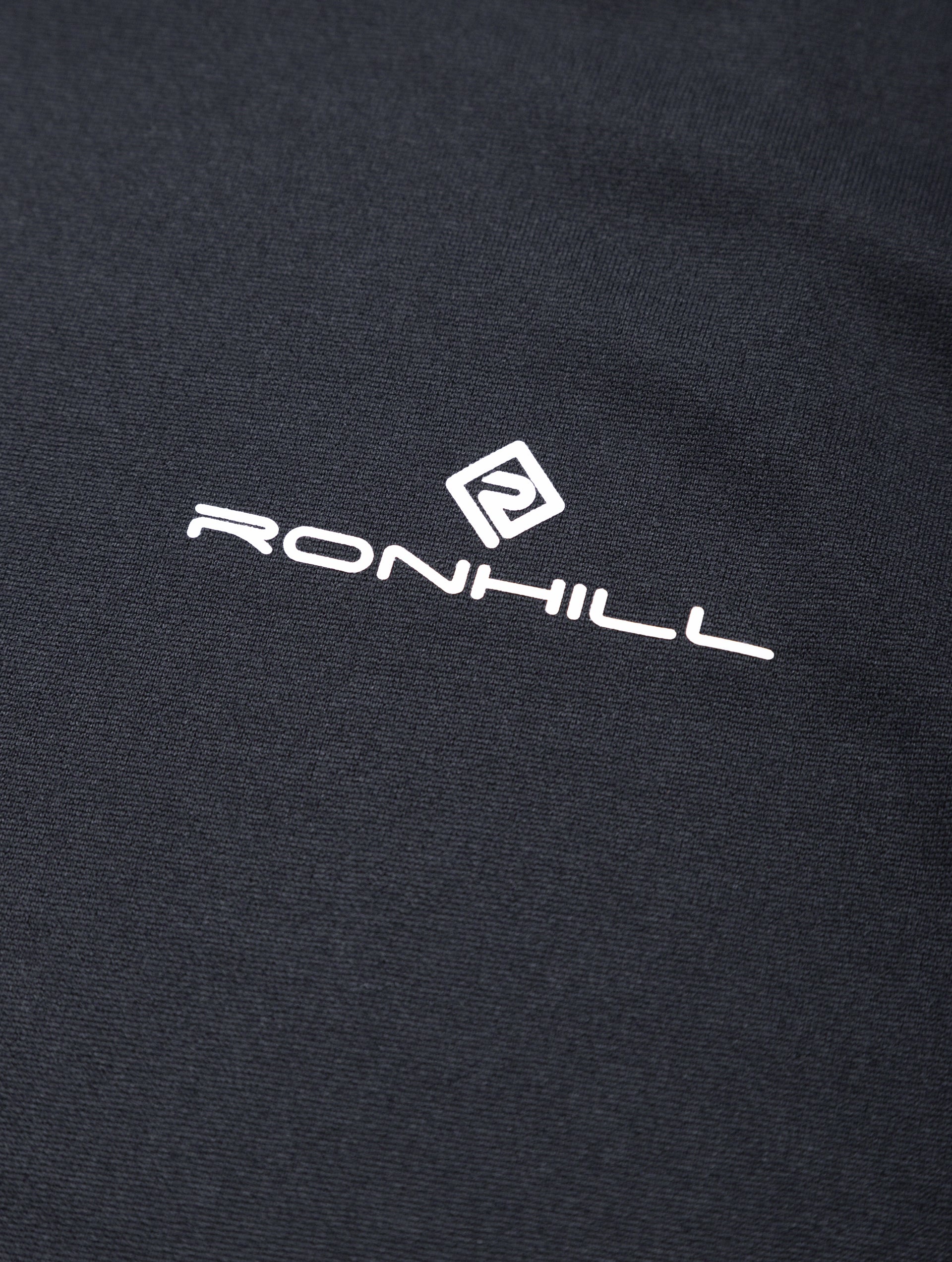 Ronhill Men's Core Vest in Black/Bright White - detail, 4