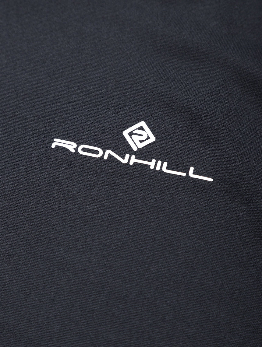 Ronhill Men's Core Vest in Black/Bright White - detail, 4