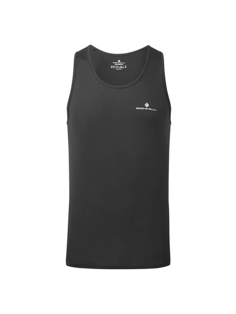 Ronhill Men's Core Vest in Black/Bright White - front