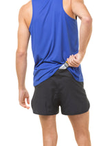 Ronhill Men's Core Vest in Dark Cobalt/Bright White - back pocket detail