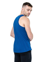 Ronhill Men's Core Vest in Dark Cobalt/Bright White - detail, 3