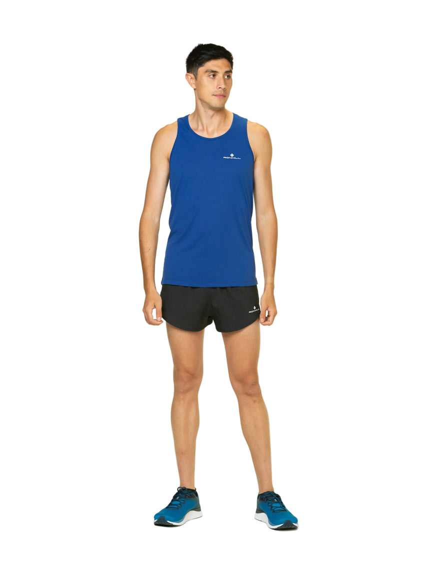Ronhill Men's Core Vest in Dark Cobalt/Bright White - front, 3