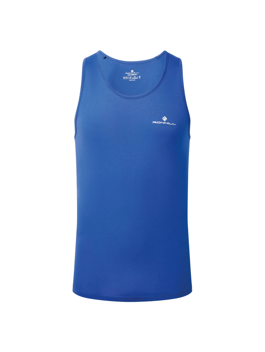 Ronhill Men's Core Vest in Dark Cobalt/Bright White - front