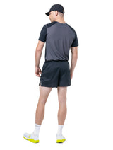 Ronhill Men's Tech 5" Short in All Black - worn, back
