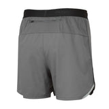 Ronhill Men's Tech 5" Short in Iron/Cardinal Orange - back