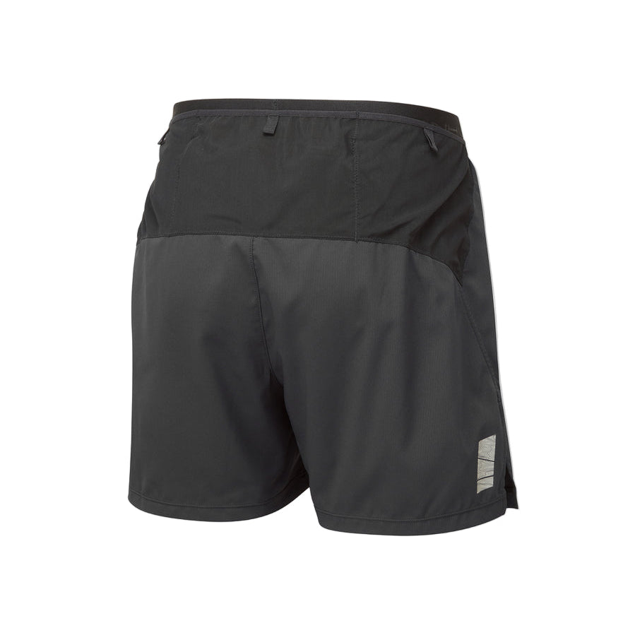 Ronhill Men's Tech All-Terrain 5" Short in All Black - back