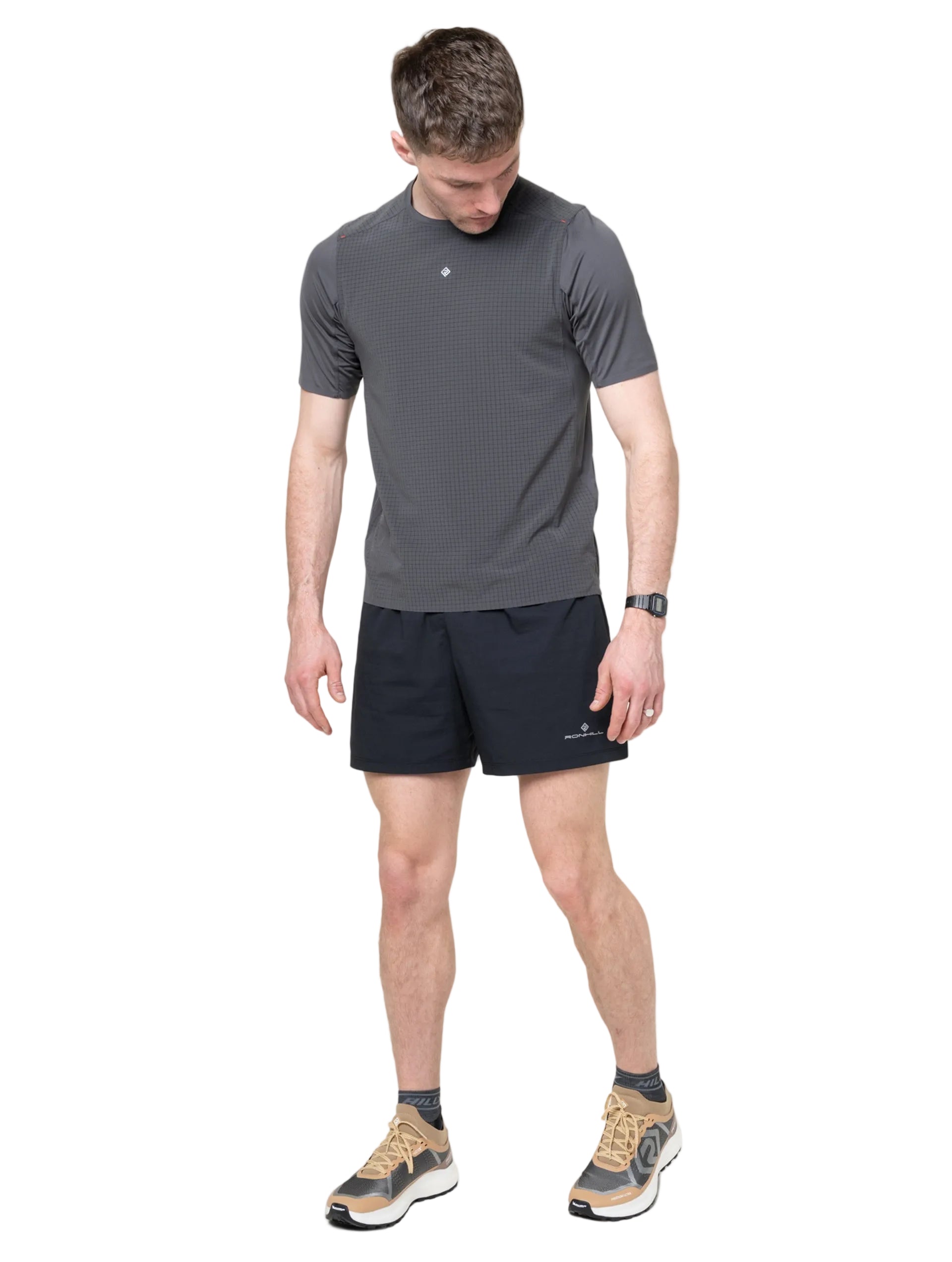 Ronhill Men's Tech All-Terrain S/S Tee in Oxide - detail, 3