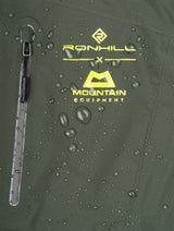 Ronhill Men's Tech GORE-TEX Mercurial Jacket 2 in Kelp/Zest - fabric detail
