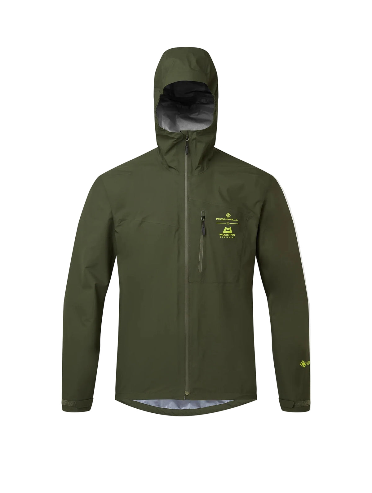 Ronhill Men's Tech GORE-TEX Mercurial Jacket 2 in Kelp/Zest - front