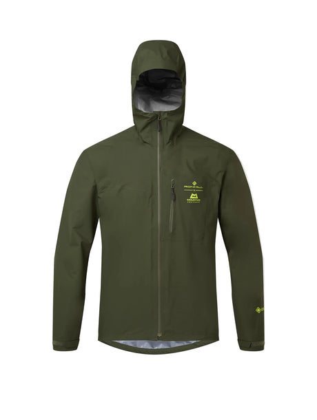 Ronhill Men's Tech GORE-TEX Mercurial Jacket 2 in Kelp/Zest - front