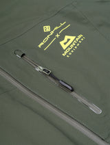 Ronhill Men's Tech GORE-TEX Mercurial Jacket 2 in Kelp/Zest - zip detail