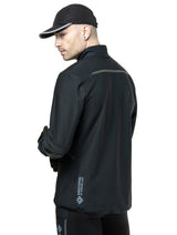 Ronhill Men's Tech GORE-TEX Windstopper Jacket in All Black - back, fit