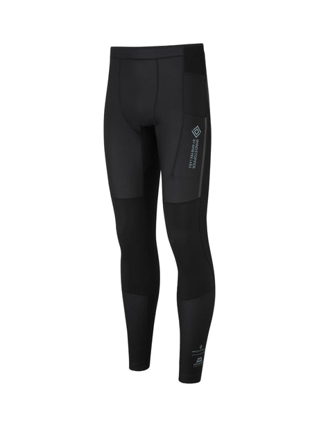 Ronhill Men's Tech GORE-TEX Windstopper Tight in All Black - front