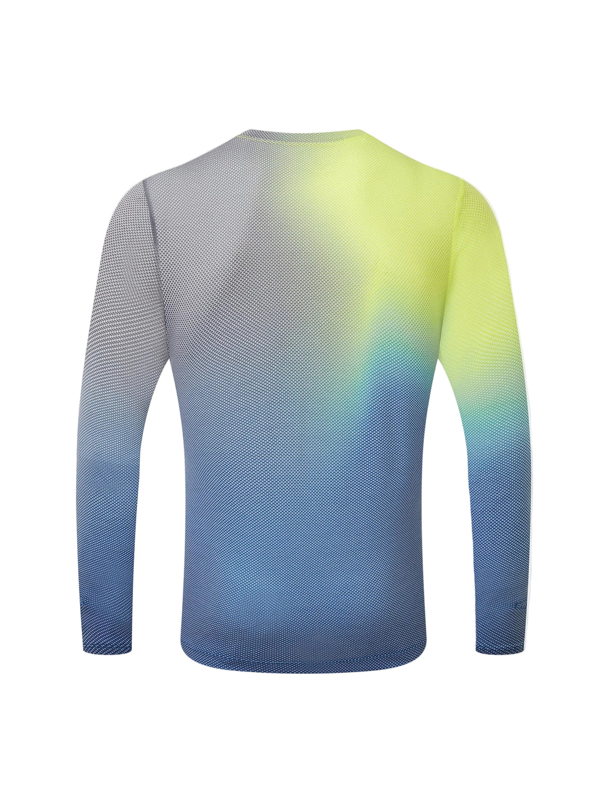 Ronhill Men's Tech Golden Hour L/S Tee in Glacier Merge - back