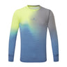 Ronhill Men's Tech Golden Hour L/S Tee in Glacier Merge - front