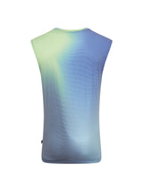 Ronhill Men's Tech Golden Hour Tank in Fluo Green Merge - back