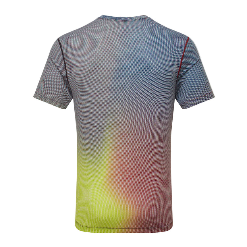 Ronhill Men's Tech Golden Hour Tee in Acid Merge - back
