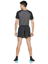 Ronhill Men's Tech Race 5" Short in All Black - worn, back