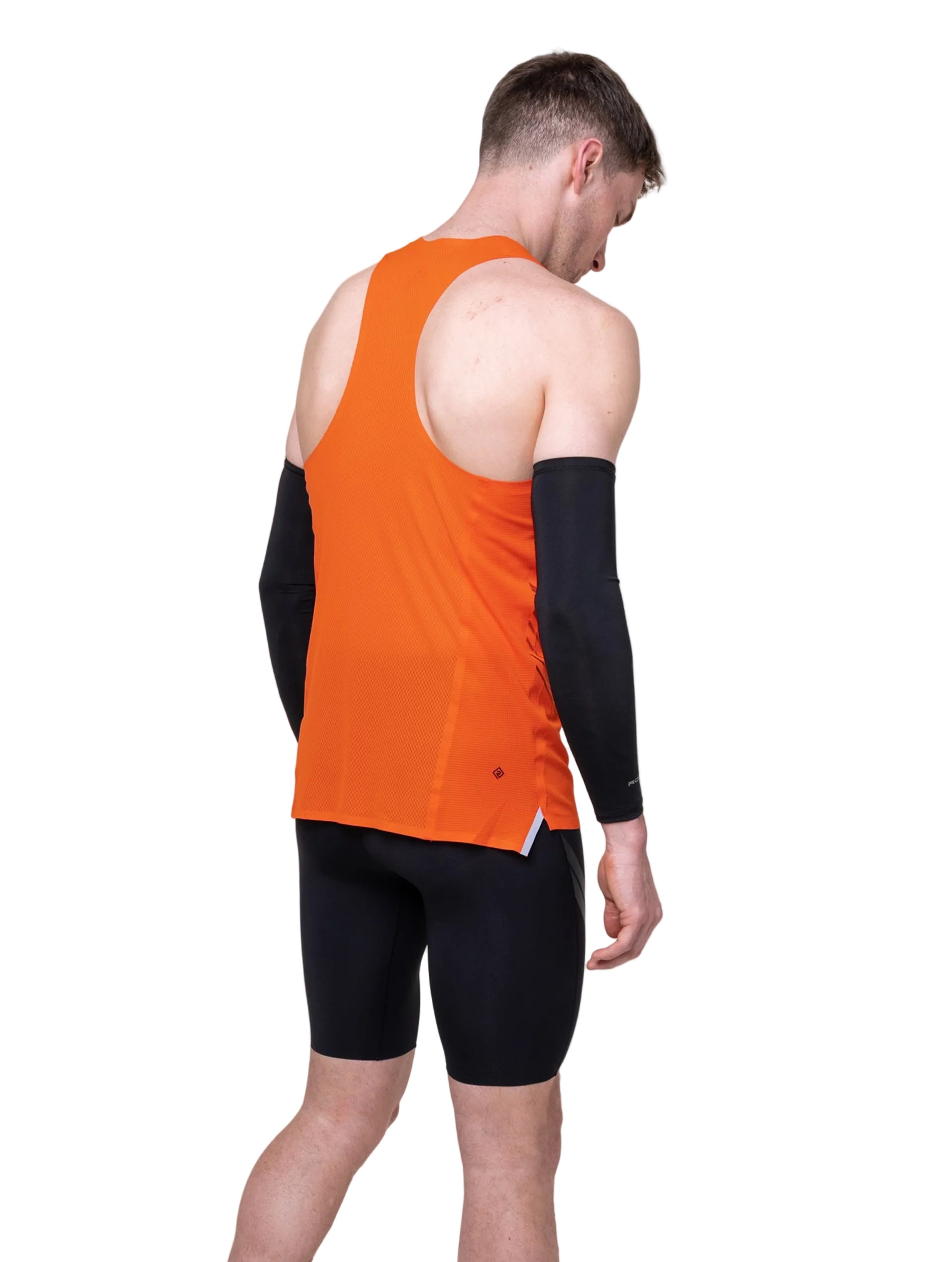 Ronhill Men's Tech Race Half Tight in All Black - detail, 4