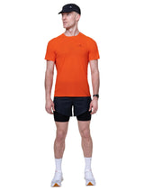 Ronhill Men's Tech Race S/S Tee in Ronhill Red/Black - detail, 4