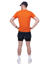 Ronhill Men's Tech Race S/S Tee in Ronhill Red/Black - detail, 6