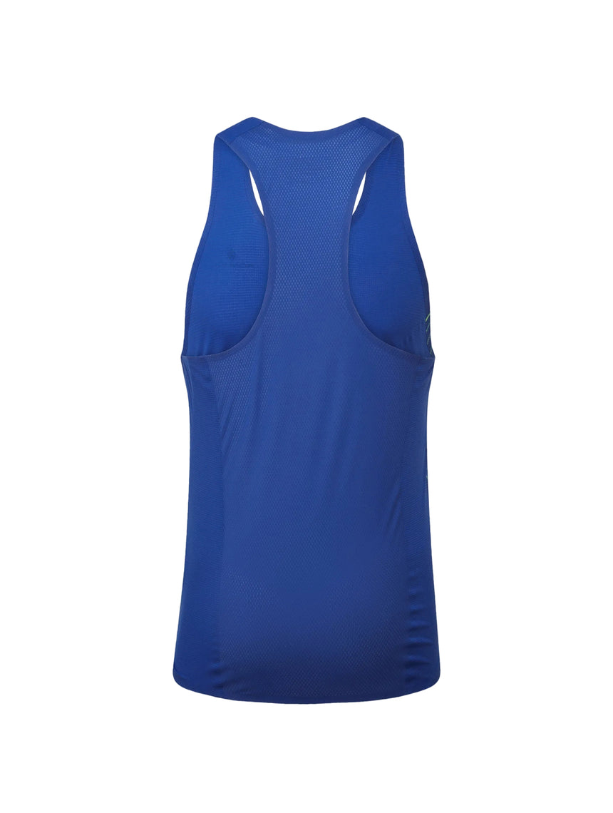 Ronhill Men's Tech Race Vest in Dark Cobalt/Fluo Green - back